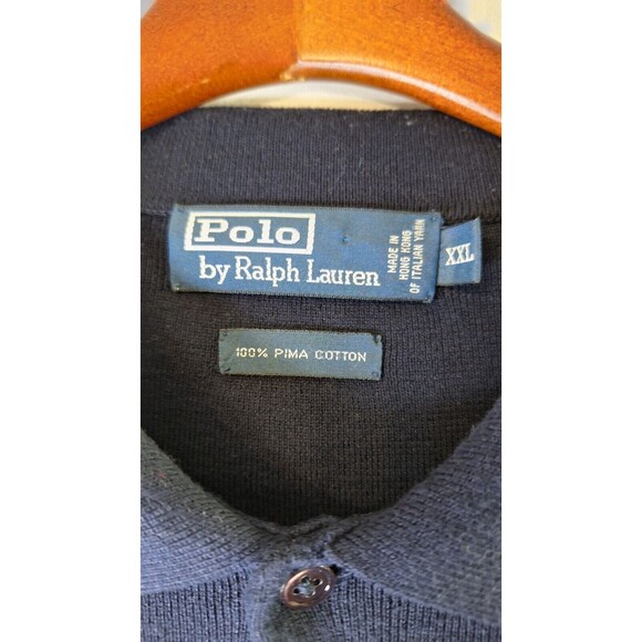 Vtg Polo Ralph Lauren Cotton Pullover Sweater Mens XXL Preppy Classic Academia - Picture 3 of 6